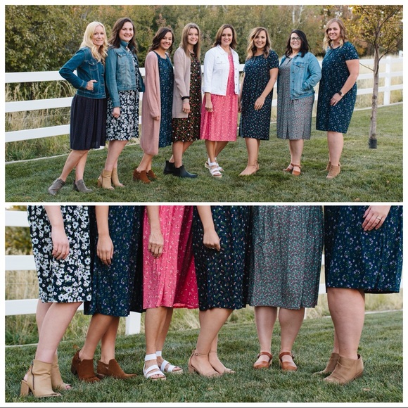 Go To House Dress loungewear black apples modest - Picture 4 of 9